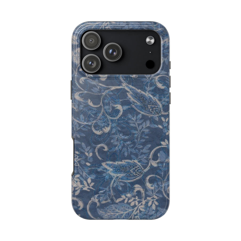 FRENCH BLUE FLORAL PHONE CASE