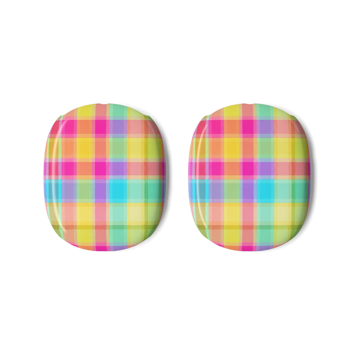 SWEET TART RAINBOW PLAID AIRPODS MAX CASE COVERS