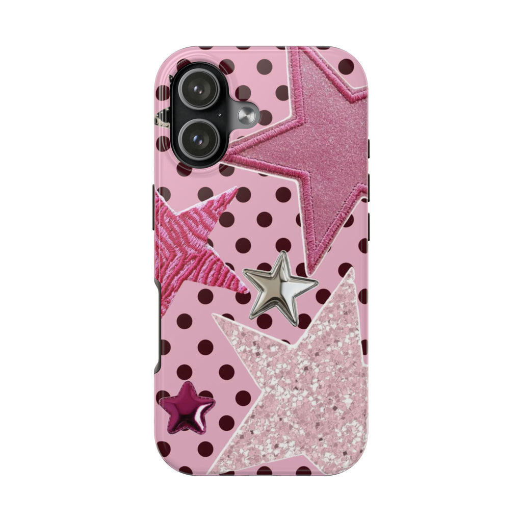 PINK MAGIC STARS PHONE CASE