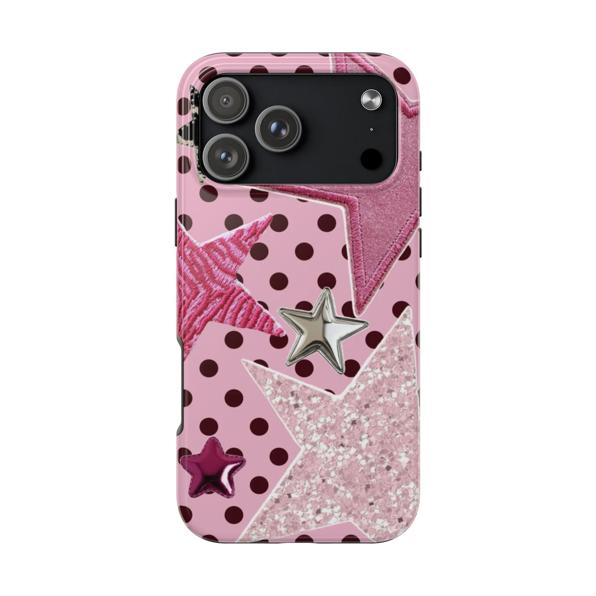 PINK MAGIC STARS PHONE CASE