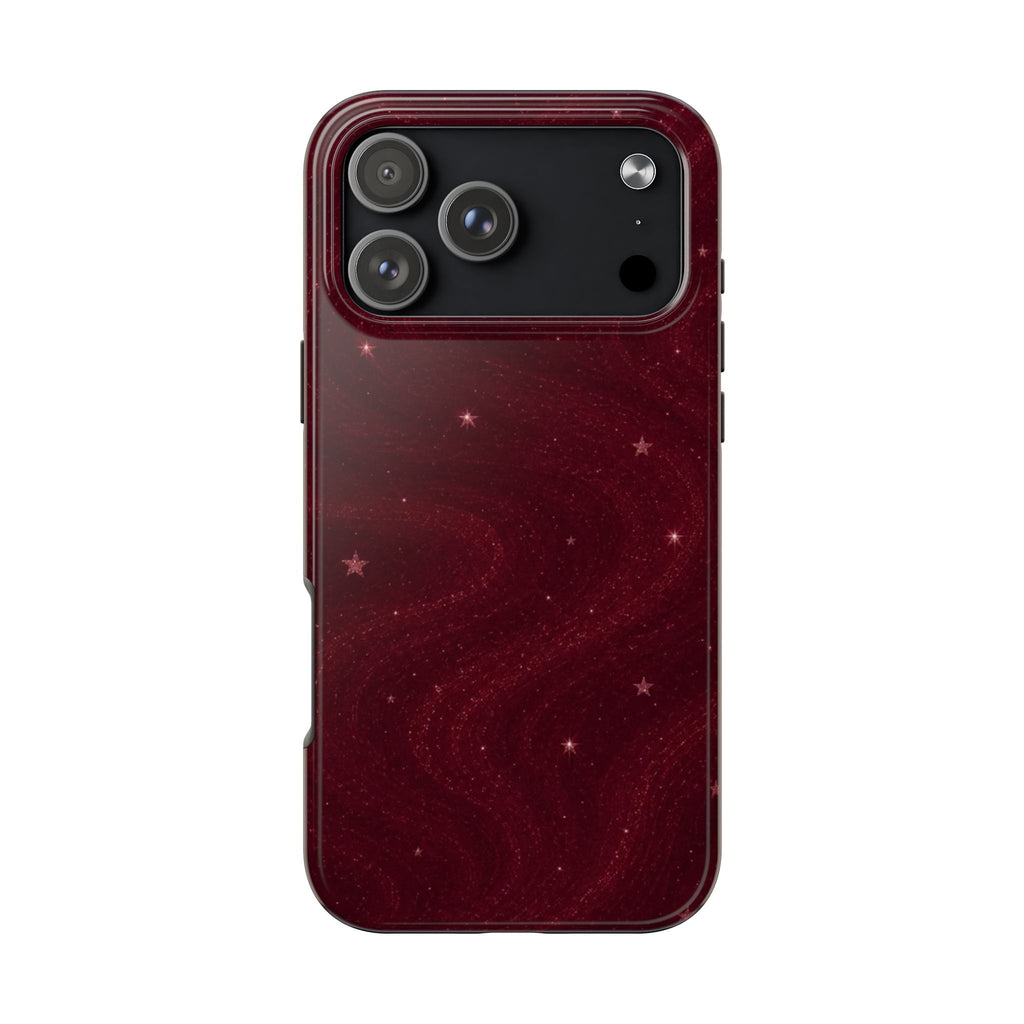 CHERRY RED GALAXY PHONE CASE