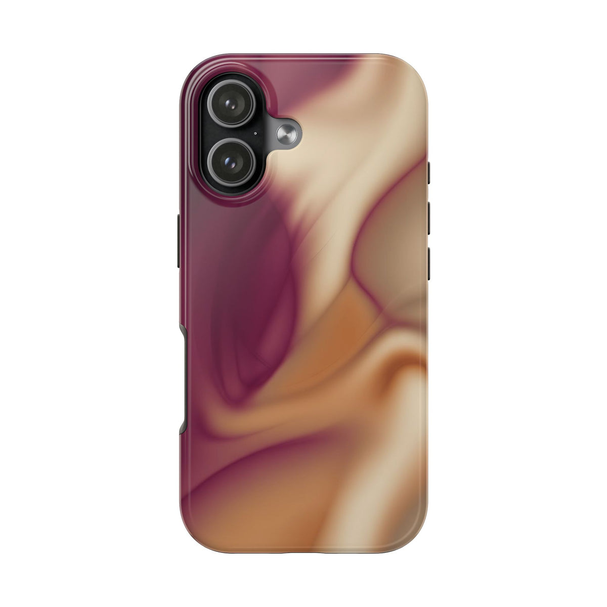 BURGUNDY CREAM PHONE CASE