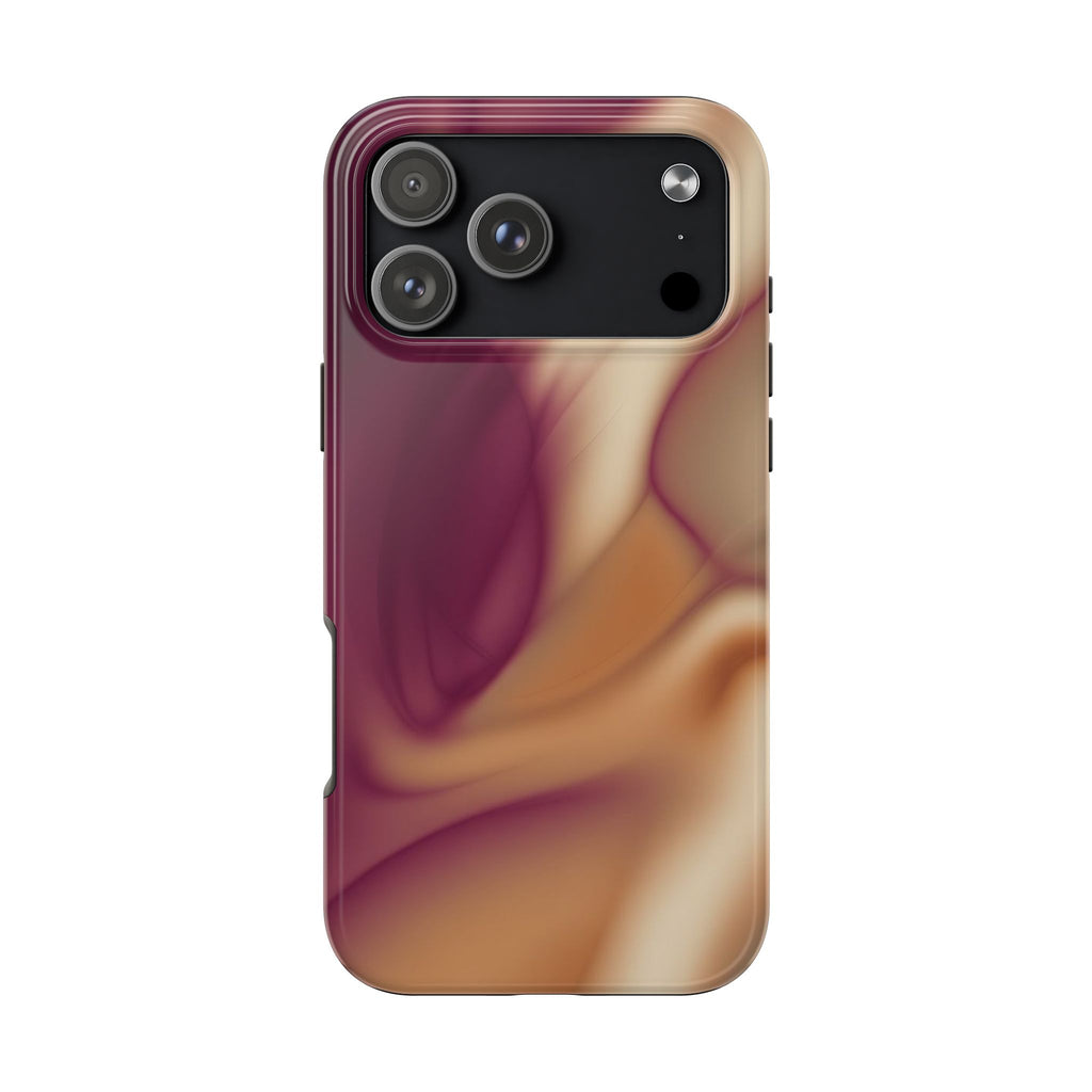 BURGUNDY CREAM PHONE CASE