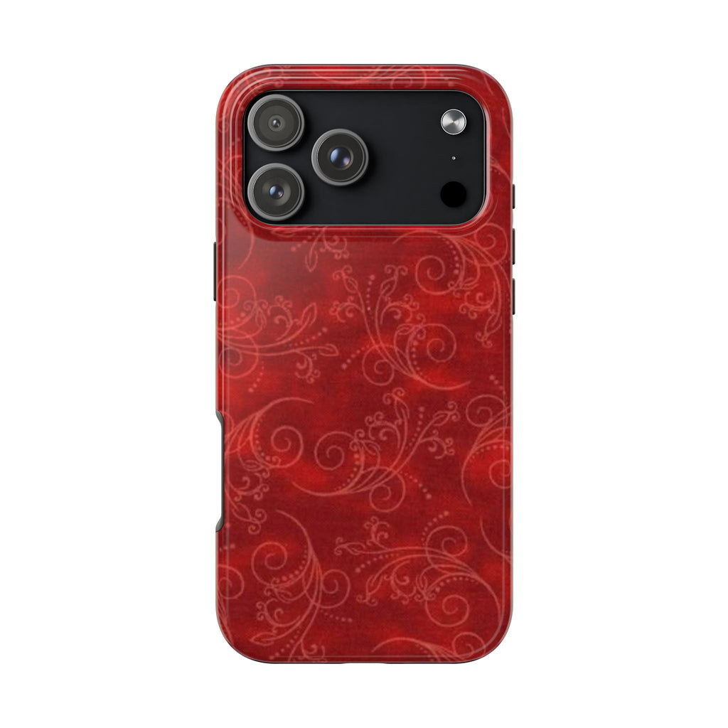 STRAWBERRY RED WHIMSY PHONE CASE