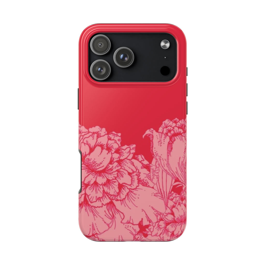 RED PEONY LANE PHONE CASE