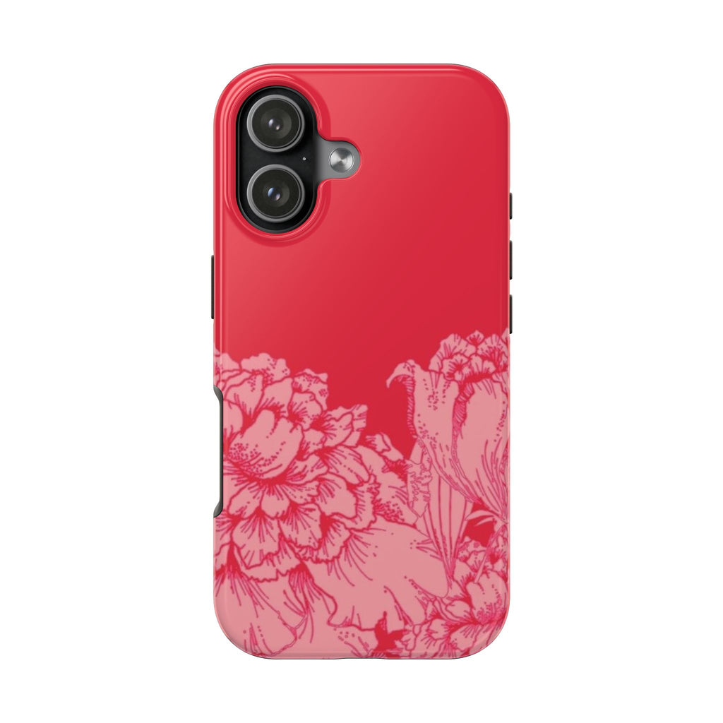 RED PEONY LANE PHONE CASE