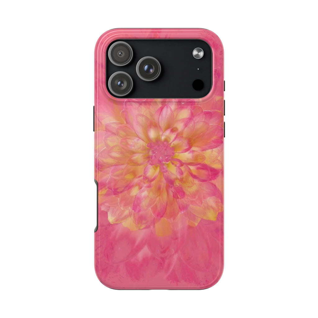PINK DAHLIA PHONE CASE