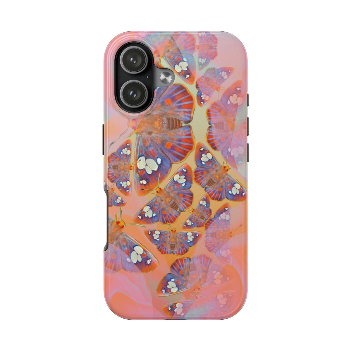 ORANGE GLOW BUTTERFLIES PHONE CASE