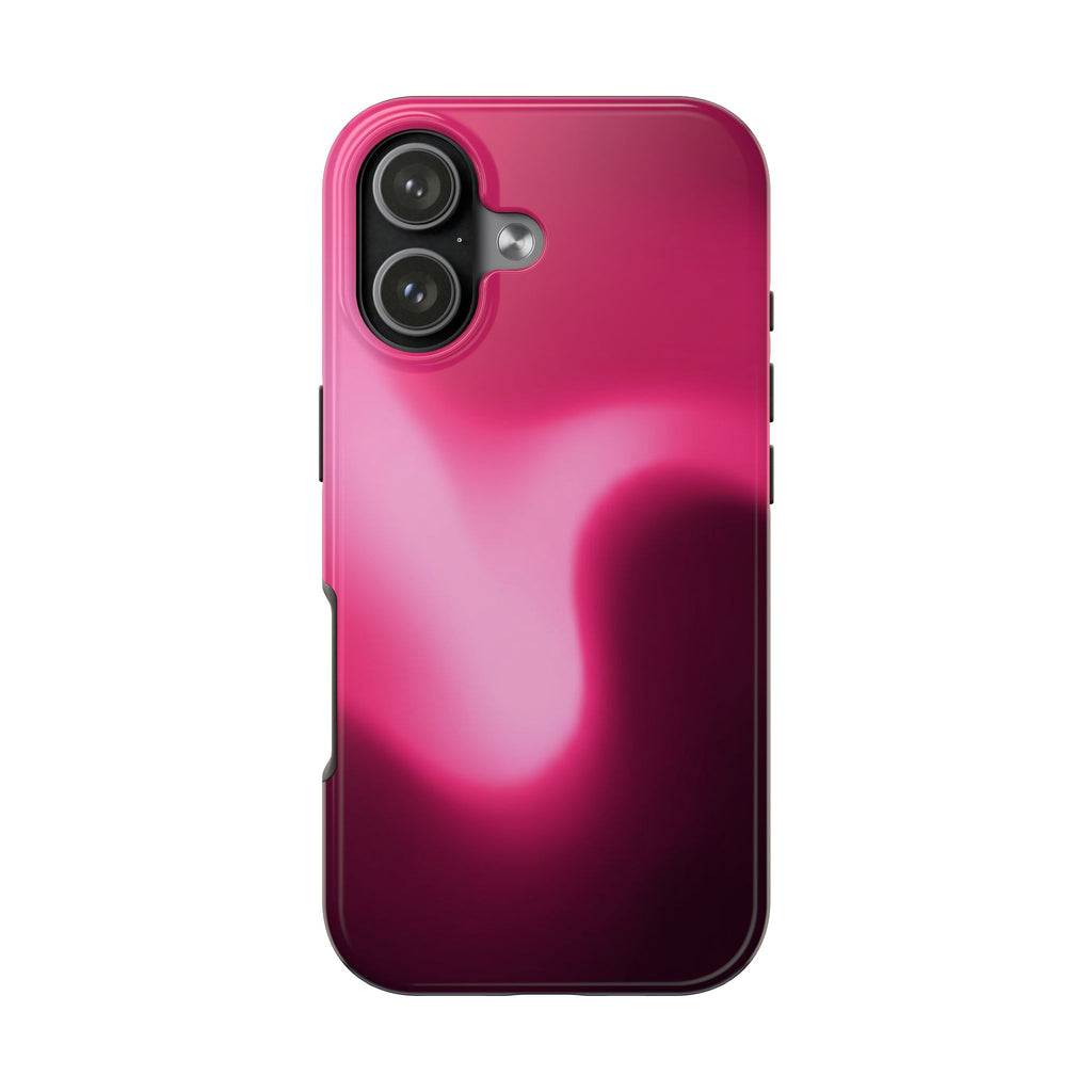 BURGUNDY PINK GRADIENT SWIRL PHONE CASE