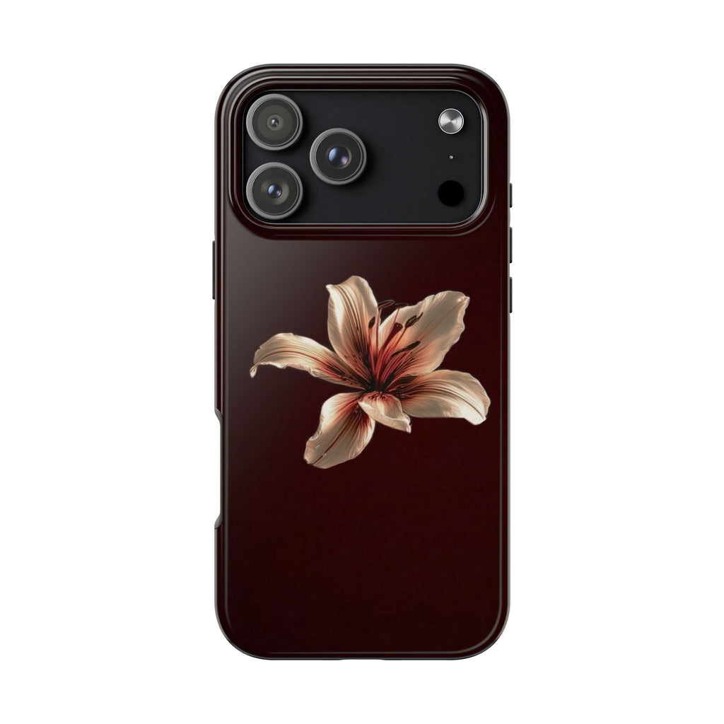 BURGUNDY ORCHID GLOW PHONE CASE