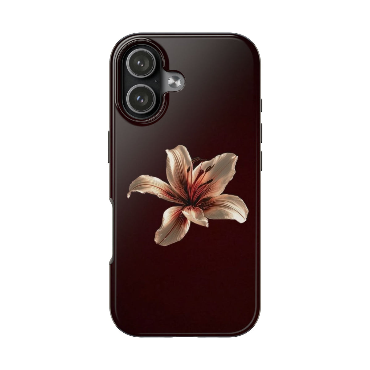 BURGUNDY ORCHID GLOW PHONE CASE