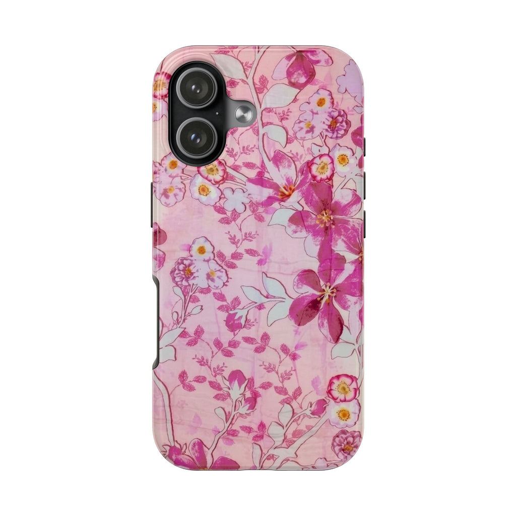 PINK SWEET PEA GARDEN PHONE CASE