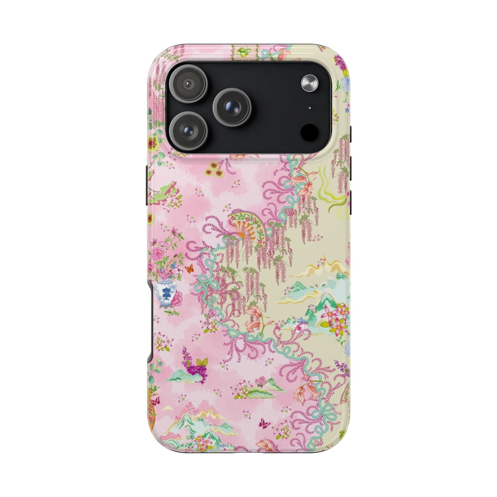PINK CHINOISERIE PHONE CASE