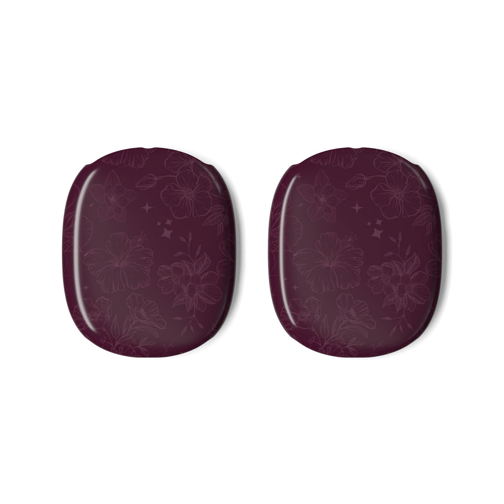 BURGUNDY AMOUR FLORAL AIRPODS MAX CASE COVERS