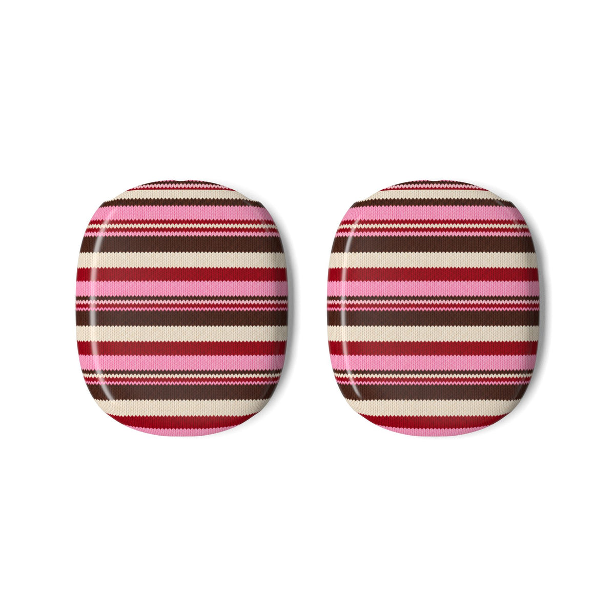 CHERRY TRUFFLE STRIPES AIRPODS MAX CASE COVERS