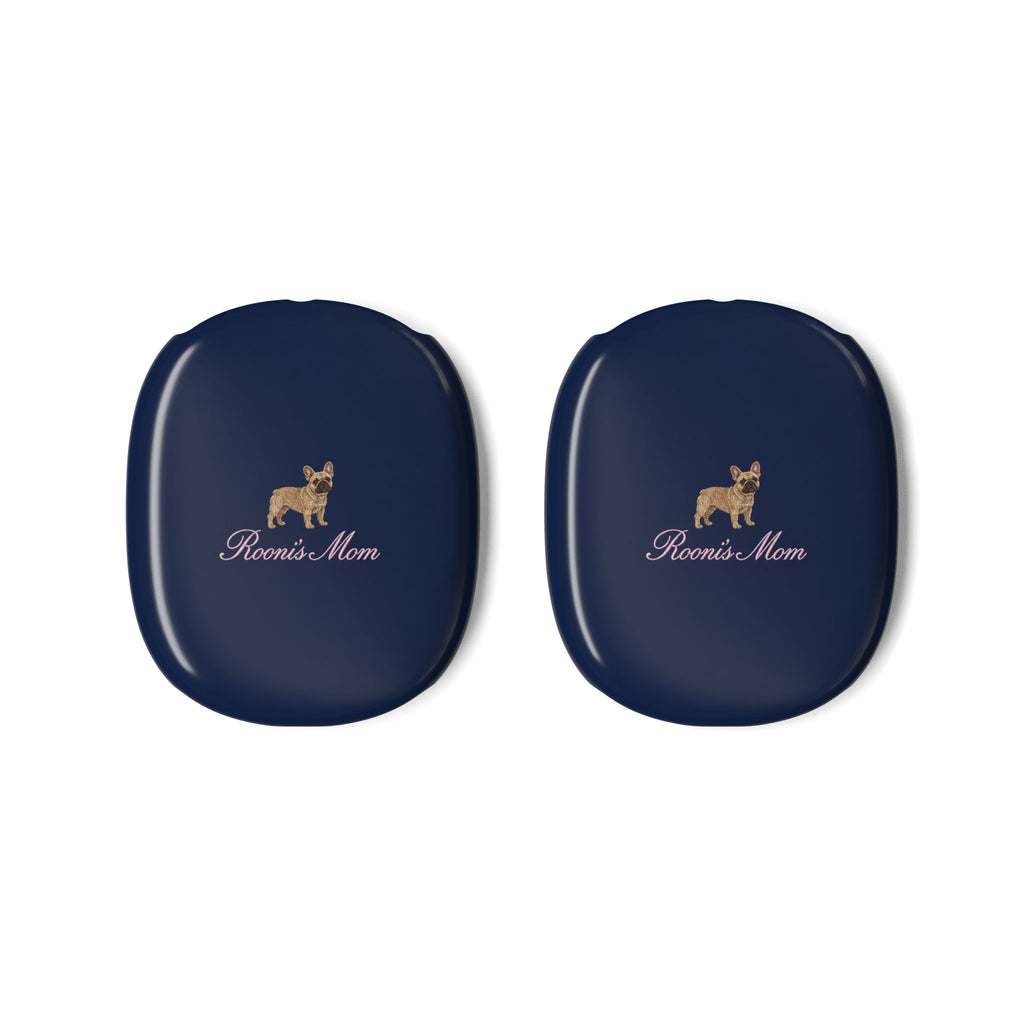 PERSONALIZED NAVY BLUE FRENCH BULLDOG DOG MOM CUSTOM NAME AIRPODS MAX CASE COVERS