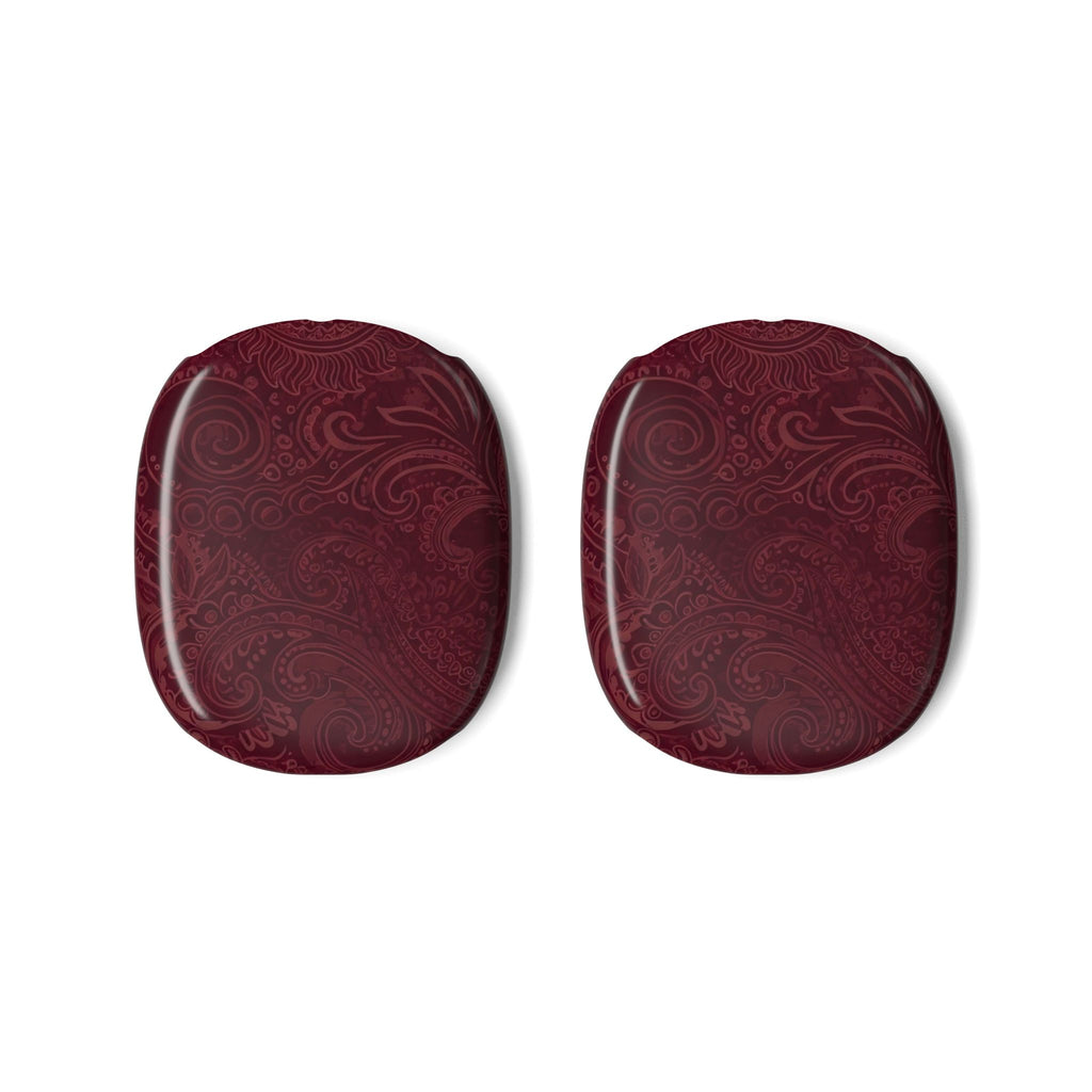 DARK CHERRY BANDANA AIRPODS MAX CASE COVERS