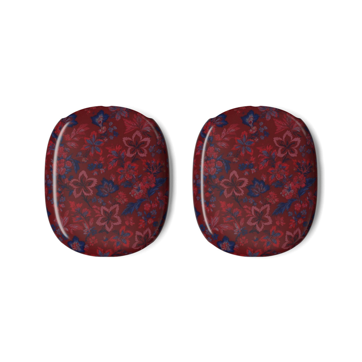 BURGUNDY BLUE FLORAL AIRPODS MAX CASE COVERS