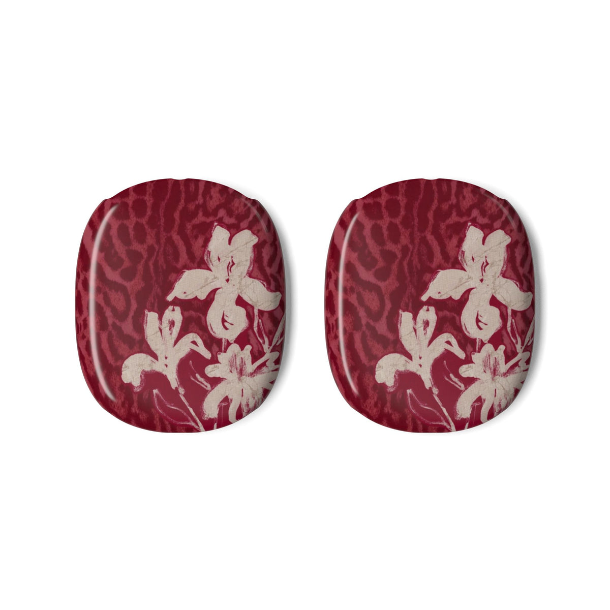 RED LEOPARD LILY AIRPODS MAX CASE COVERS