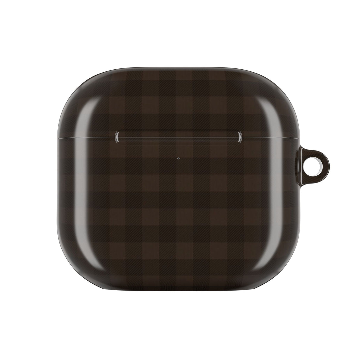 CHESTNUT BROWN GINGHAM AIRPOD CASE