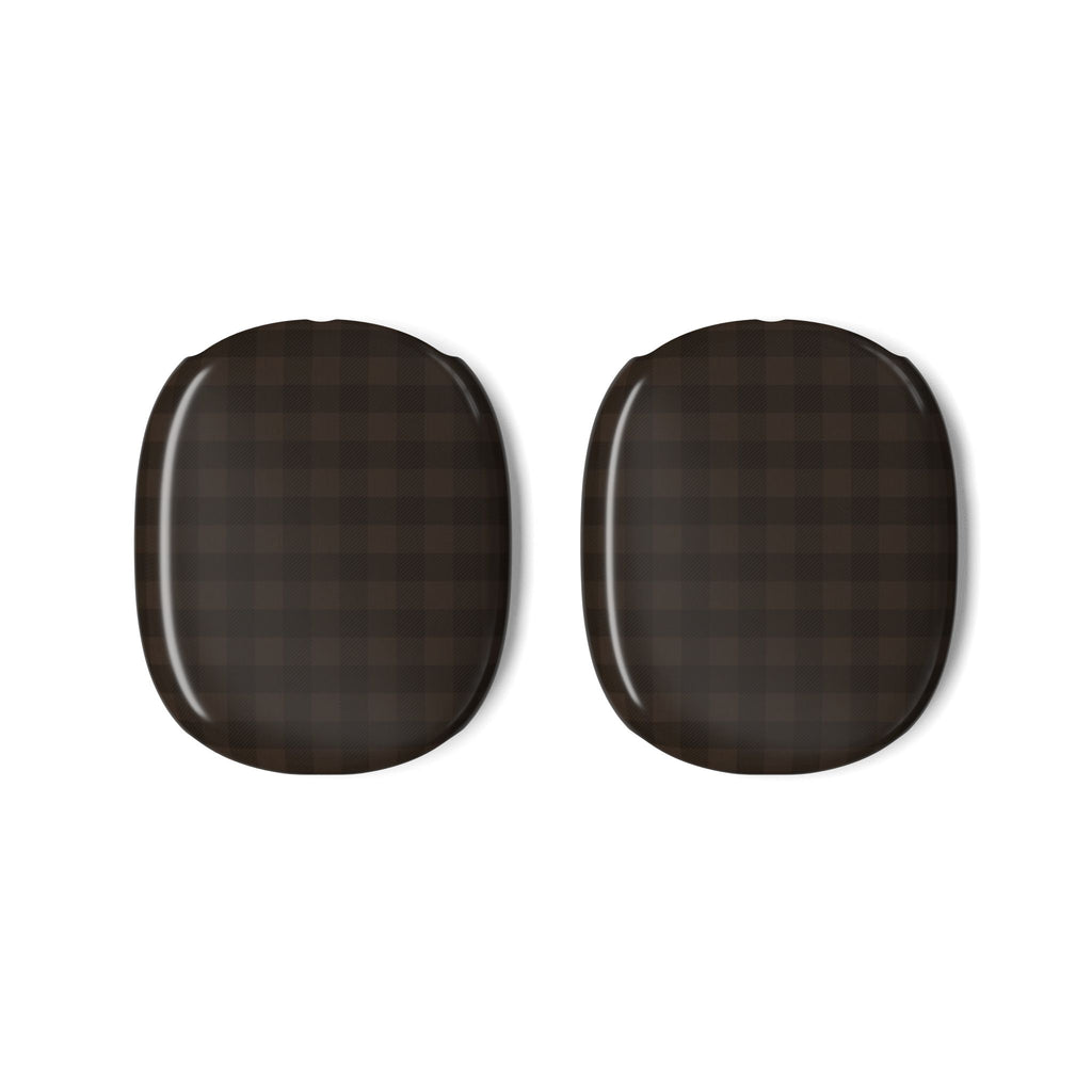 CHESTNUT BROWN GINGHAM AIRPODS MAX CASE COVERS