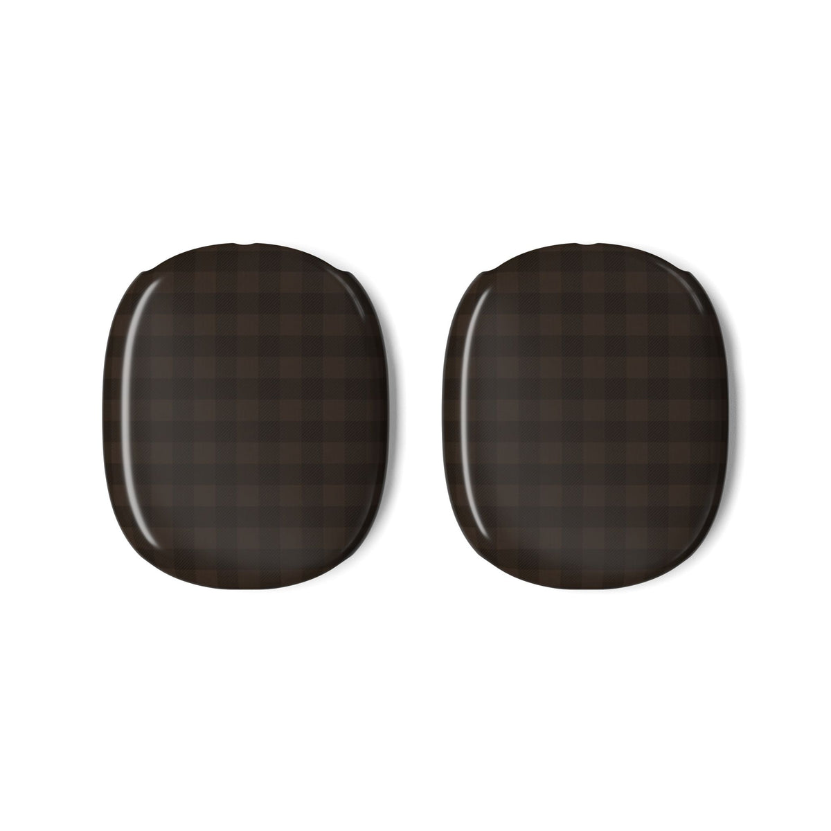 CHESTNUT BROWN GINGHAM AIRPODS MAX CASE COVERS