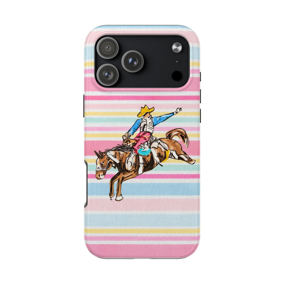 CANDY COWBOY STRIPES PHONE CASE