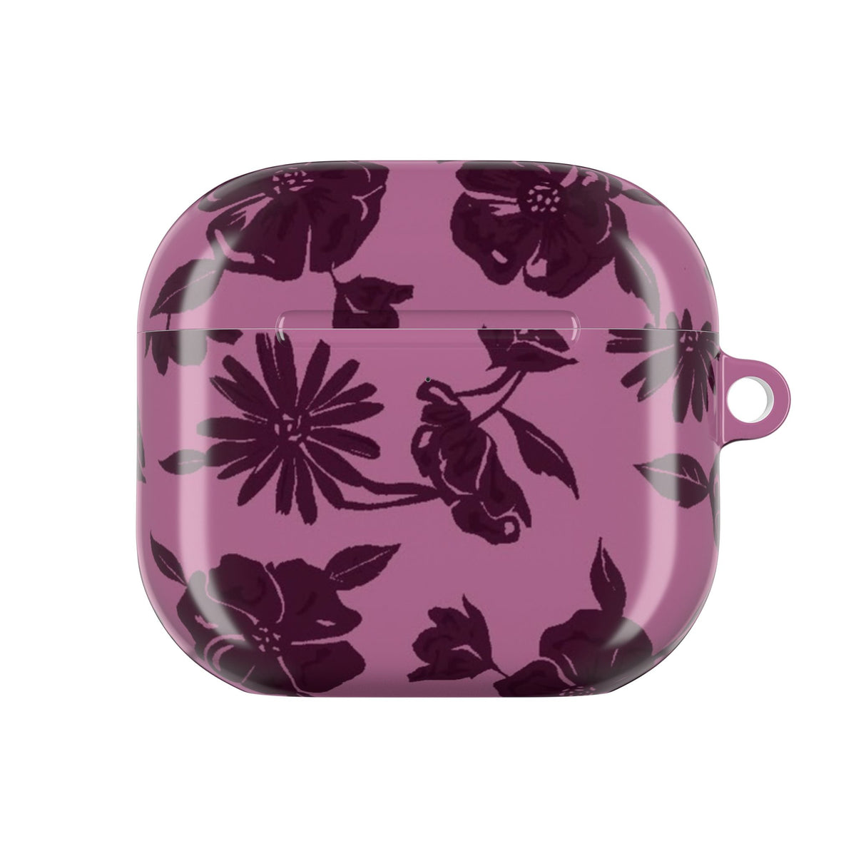 DARK CHERRY FLORAL AIRPOD CASE