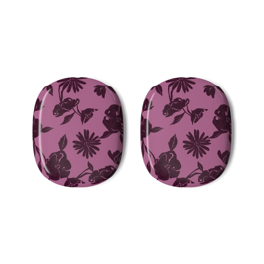 DARK CHERRY FLORAL AIRPODS MAX CASE COVERS