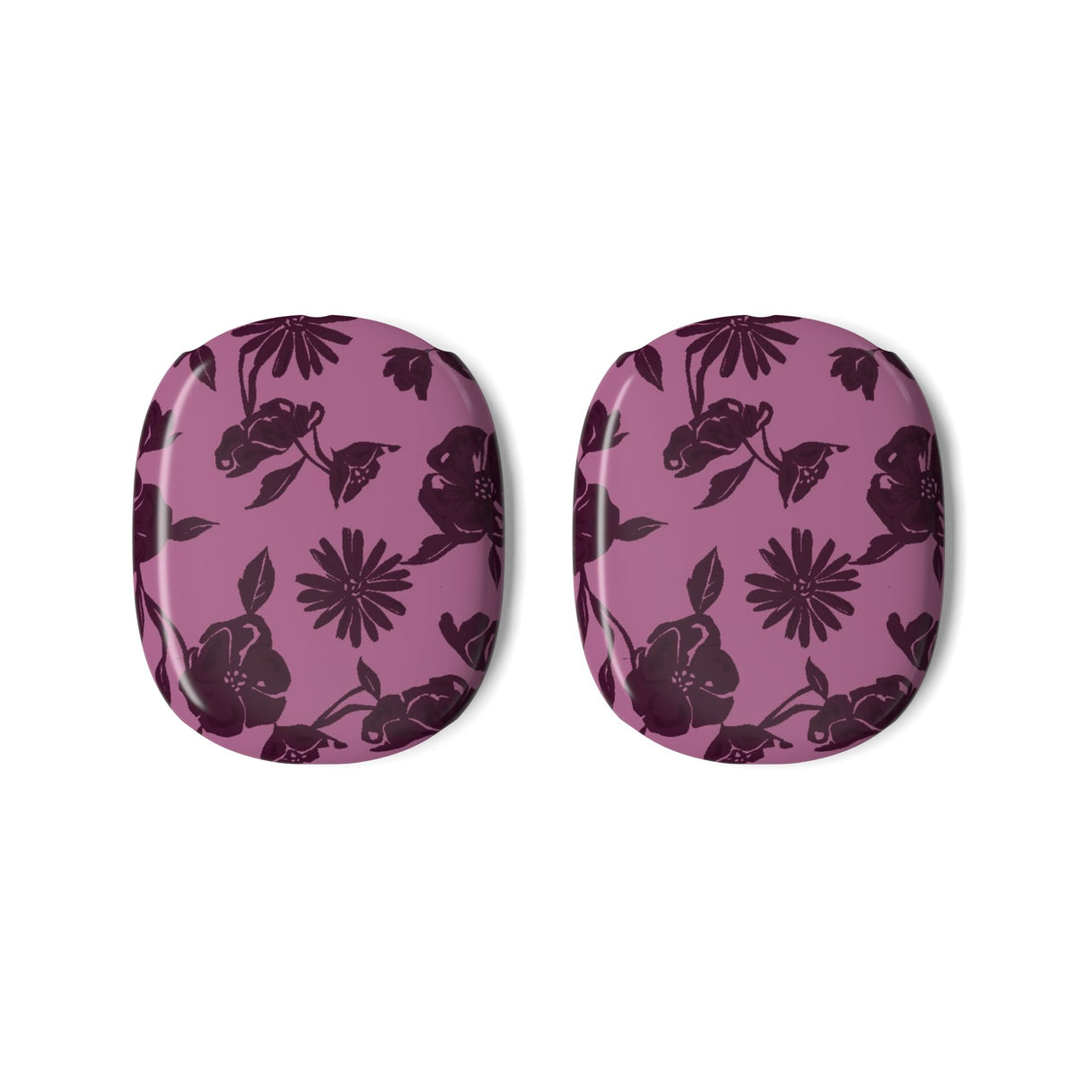 DARK CHERRY FLORAL AIRPODS MAX CASE COVERS