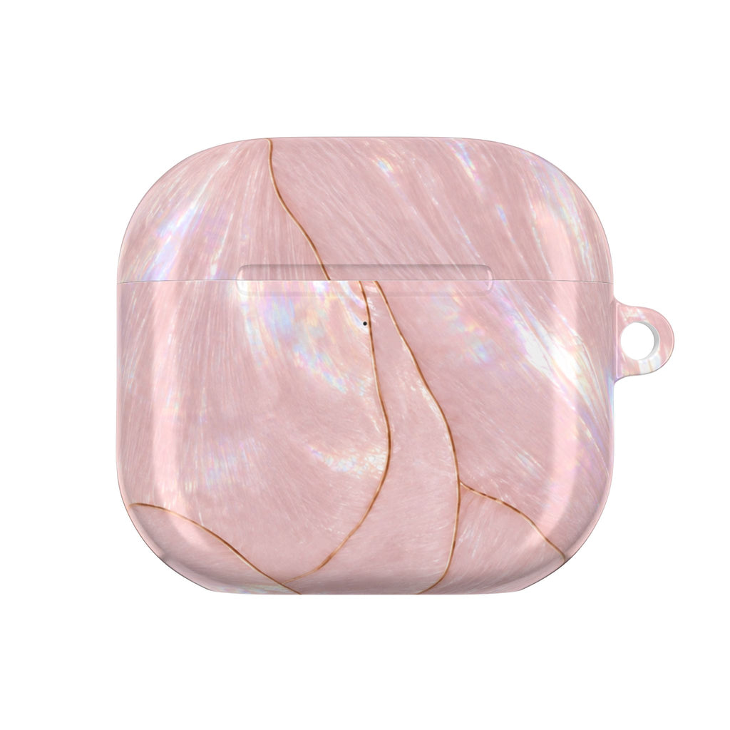 LIGHT PINK OPAL SHELL AIRPOD CASE