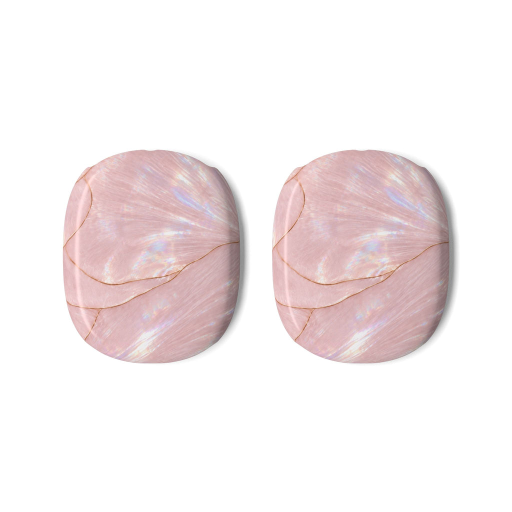 LIGHT PINK OPAL SHELL AIRPODS MAX CASE COVERS