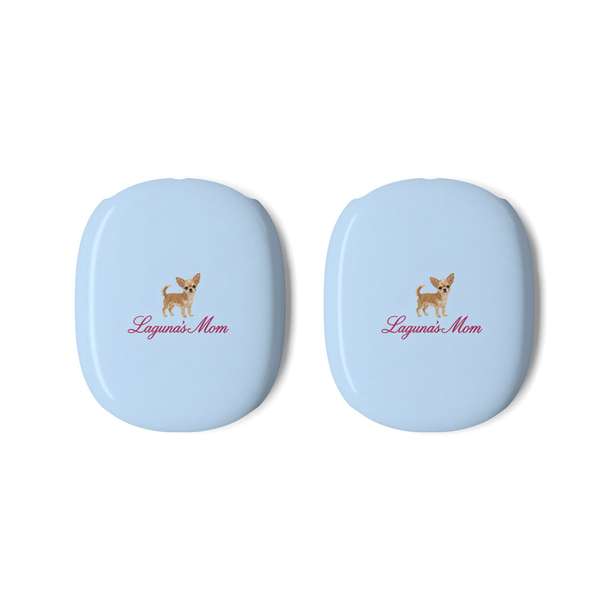 PERSONALIZED BABY BLUE CHIHUAHUA DOG MOM CUSTOM NAME AIRPODS MAX CASE COVERS