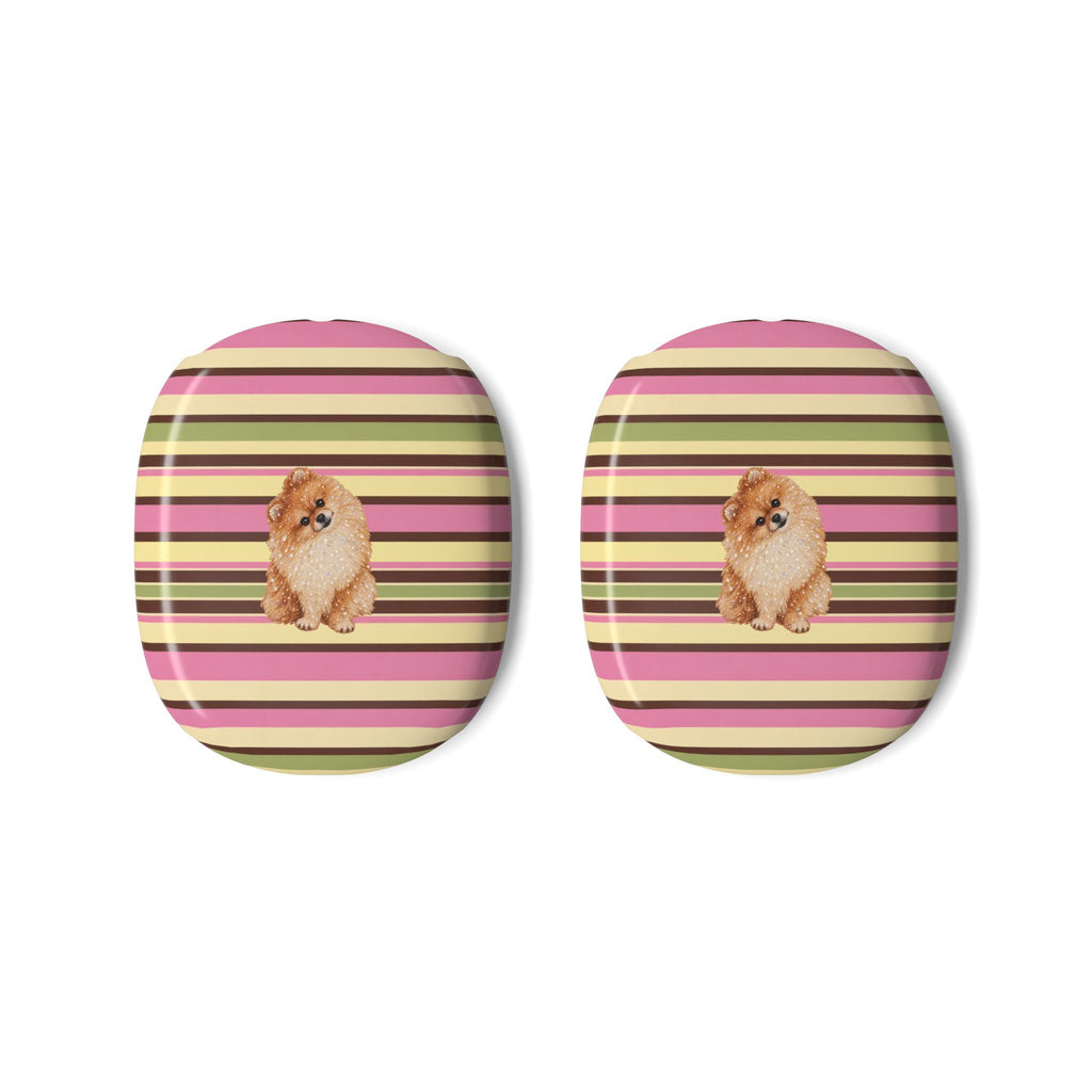 PICNIC STRIPES POMERANIAN DOG AIRPODS MAX CASE COVERS