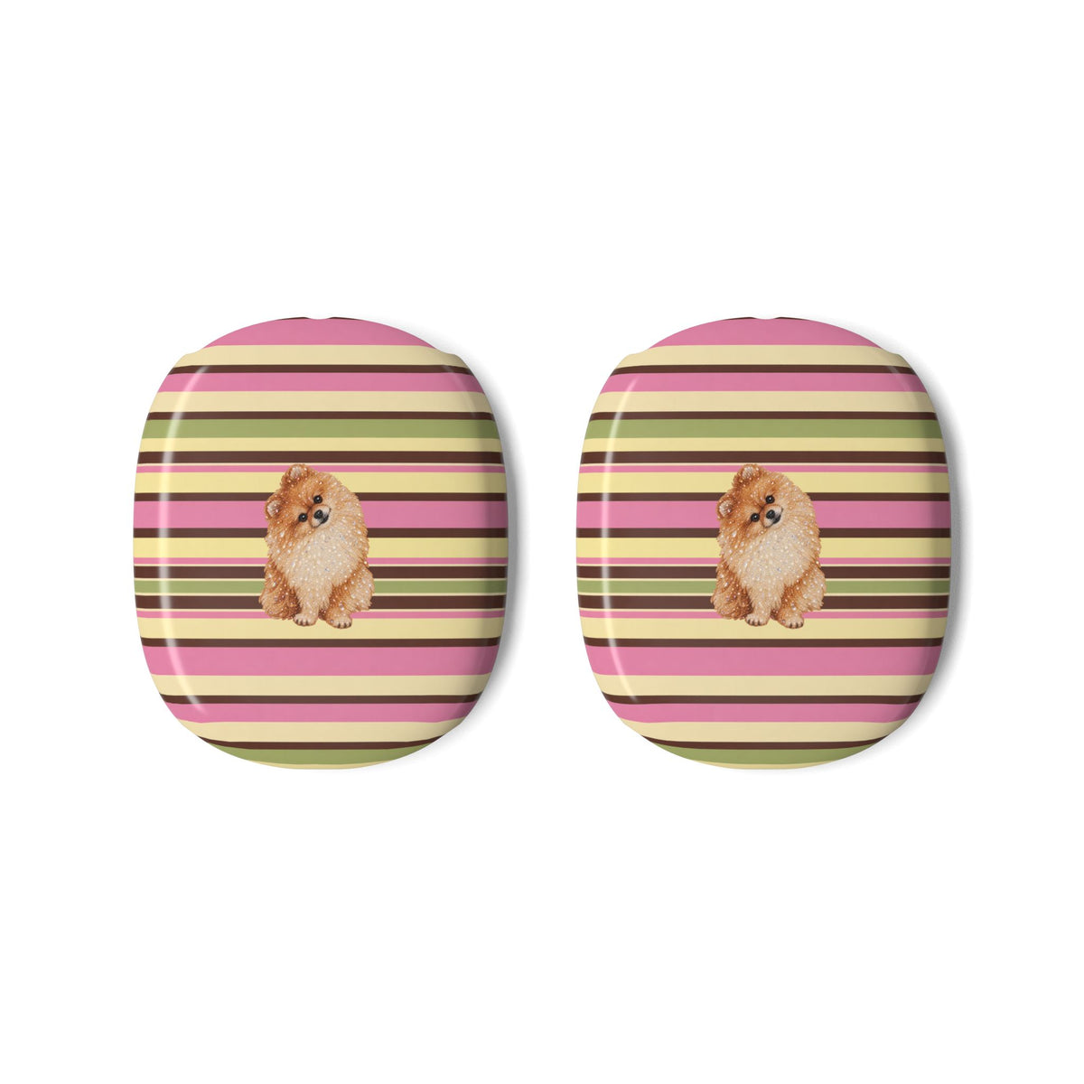 PICNIC STRIPES POMERANIAN DOG AIRPODS MAX CASE COVERS
