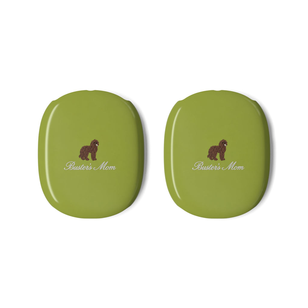 PERSONALIZED LIME GREEN DOG MOM AIRPODS MAX CASE COVERS
