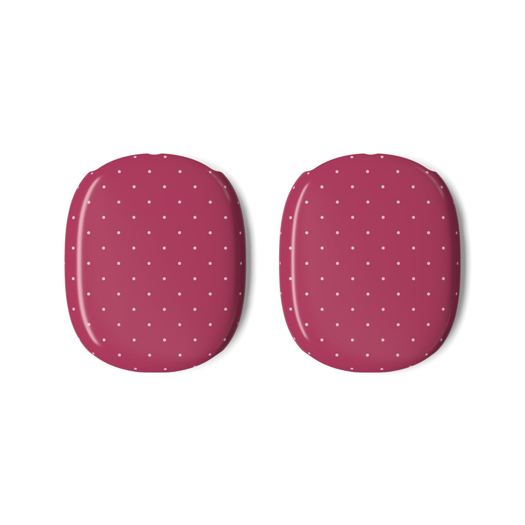 BERRY ROSE POLKA DOTS AIRPODS MAX CASE COVERS
