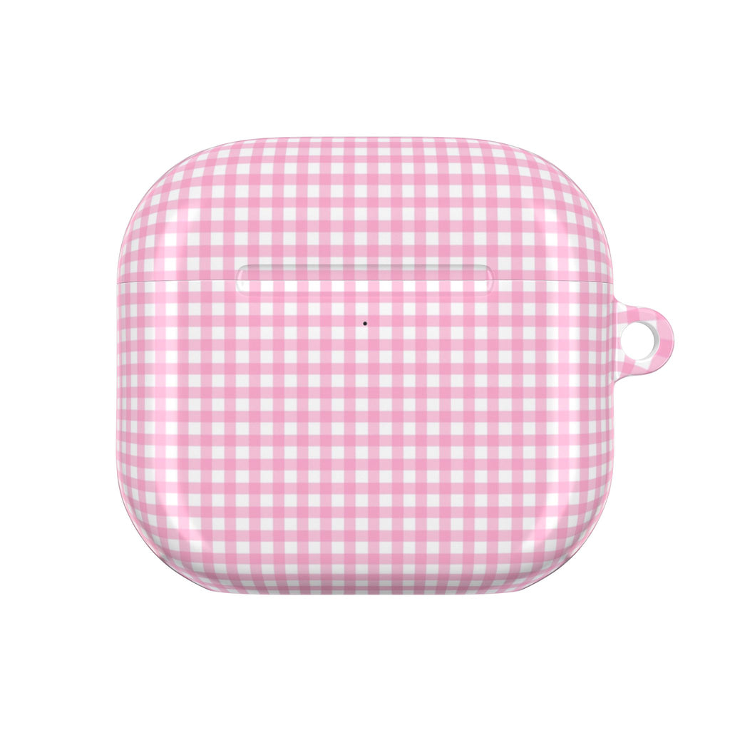 PINK GINGHAM PLAID AIRPOD CASE