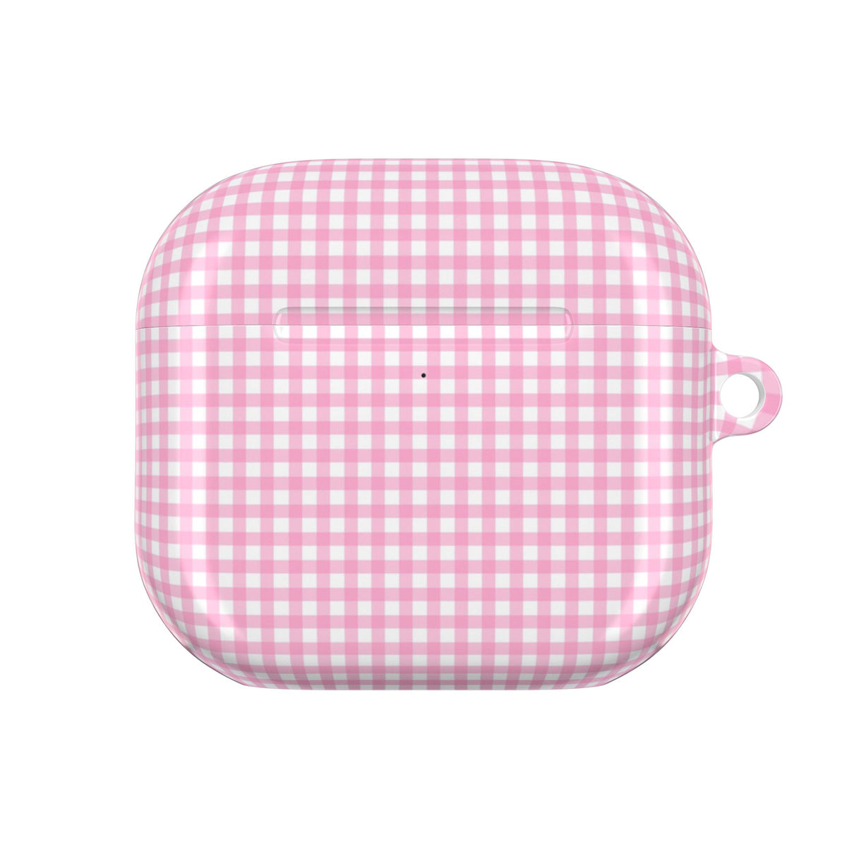 PINK GINGHAM PLAID AIRPOD CASE