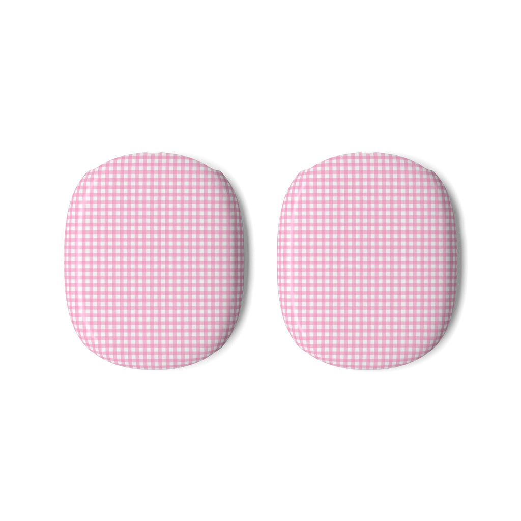 PINK GINGHAM PLAID AIRPODS MAX CASE COVERS