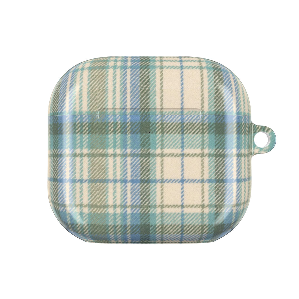 MINT GREEN TARTAN PLAID AIRPOD CASE