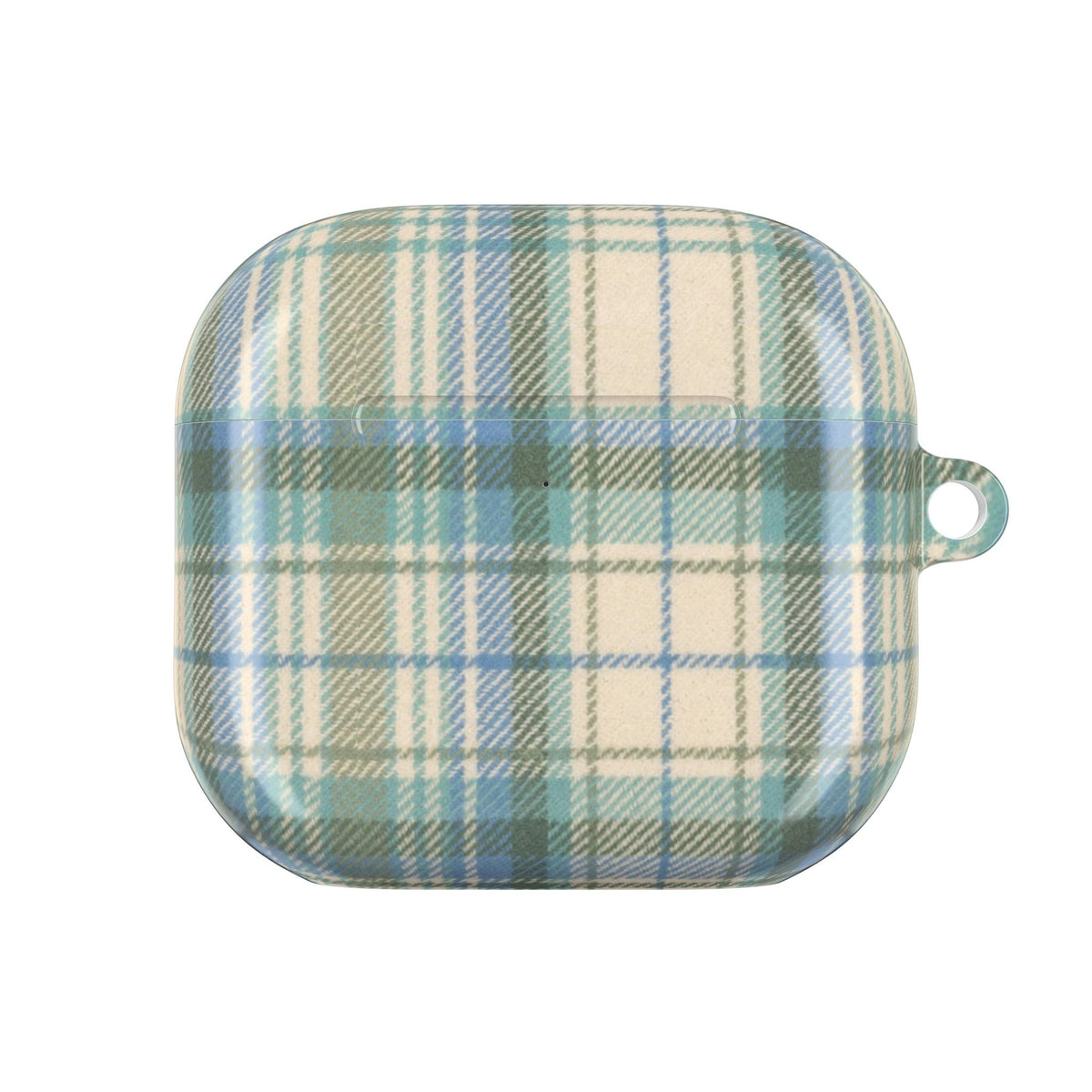 MINT GREEN TARTAN PLAID AIRPOD CASE