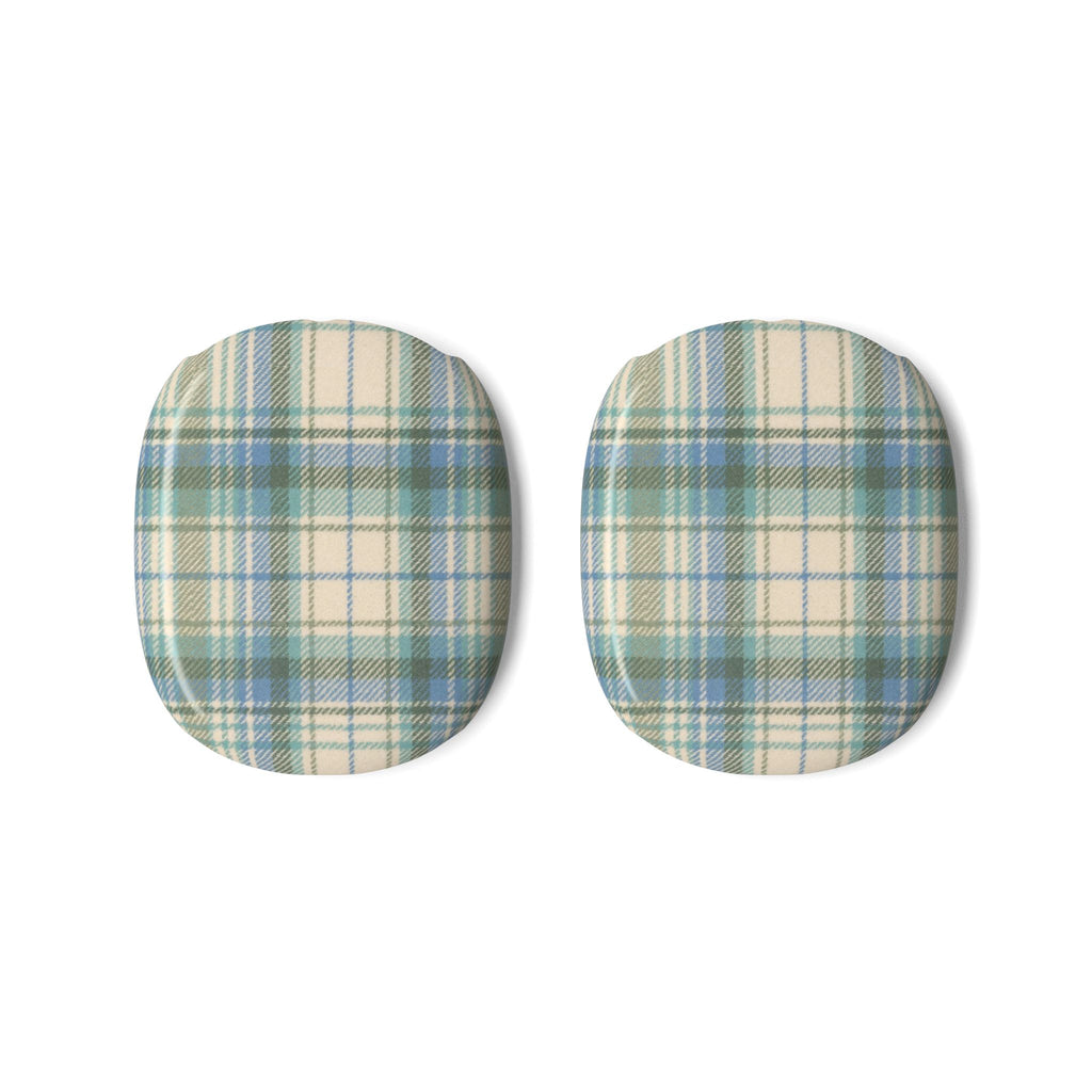 MINT GREEN TARTAN PLAID AIRPODS MAX CASE COVERS