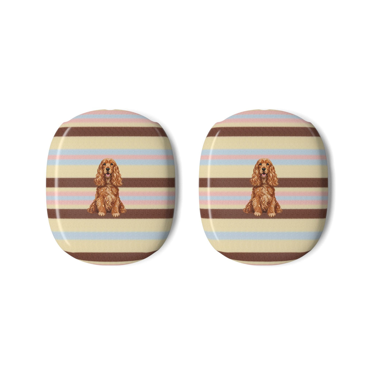 BUTTERSCOTCH STRIPES SPANIEL DOG AIRPODS MAX CASE COVERS