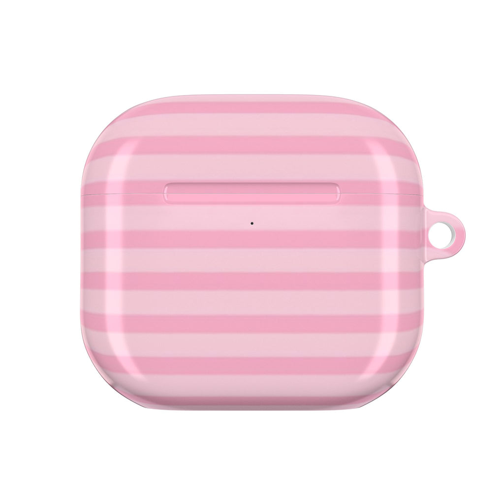 PINK COTTON CANDY STRIPES AIRPOD CASE