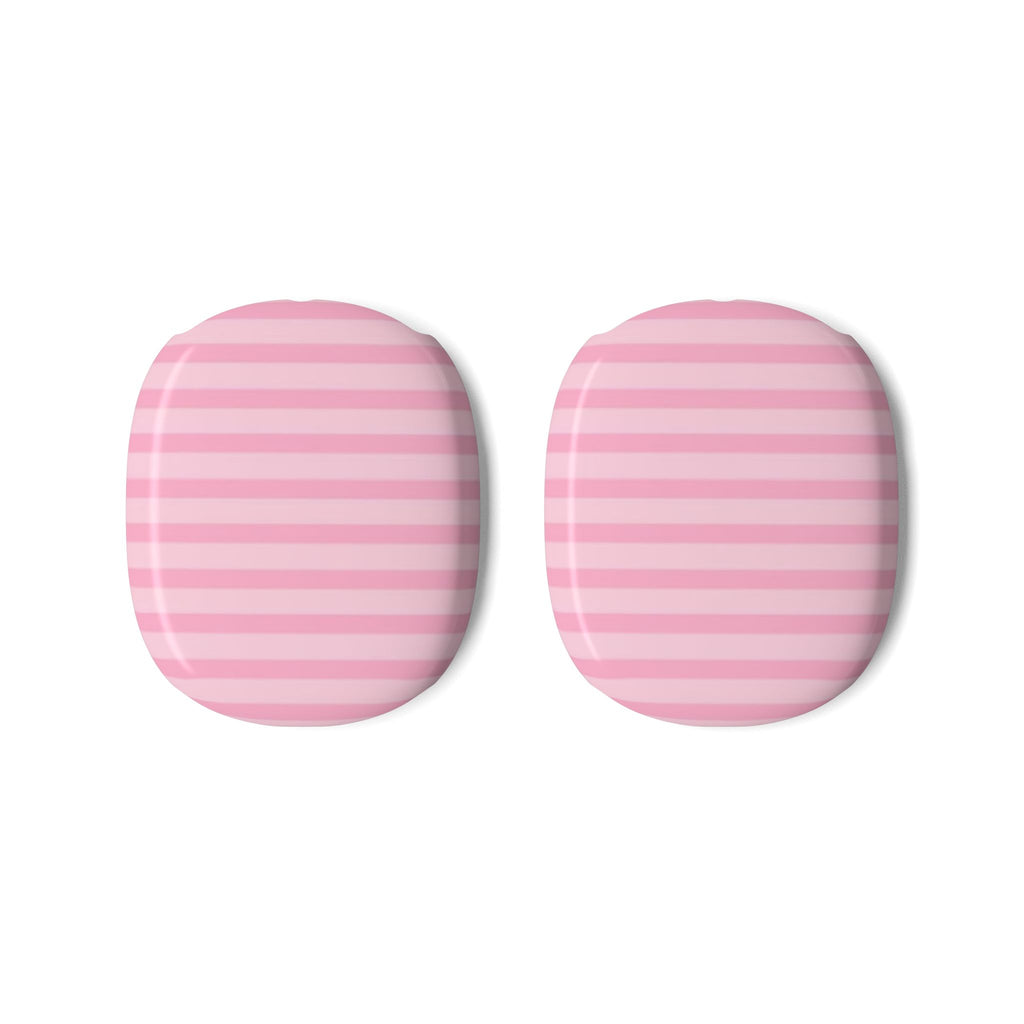 PINK COTTON CANDY STRIPES AIRPODS MAX CASE COVERS
