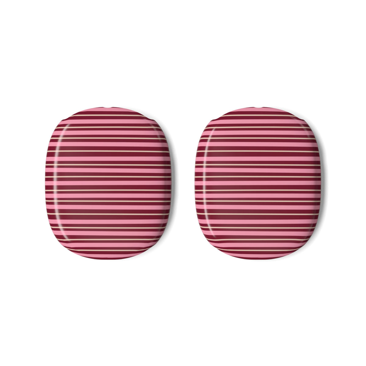 BURGUNDY STRIPES AIRPODS MAX CASE COVERS