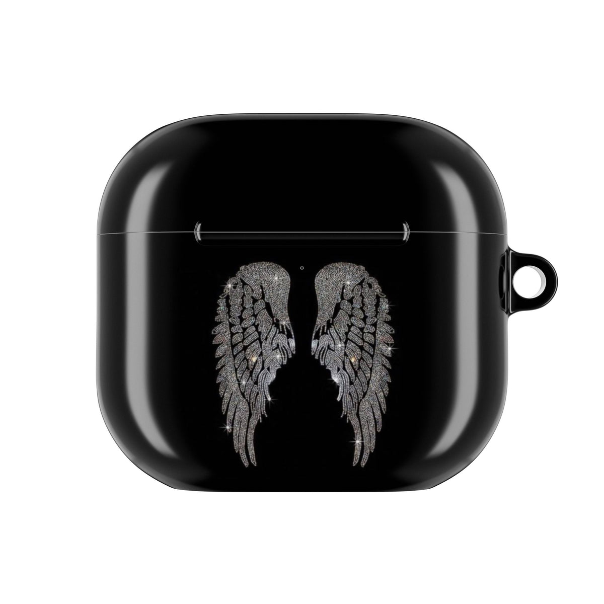 BLACK DIAMOND ANGEL WINGS AIRPOD CASE
