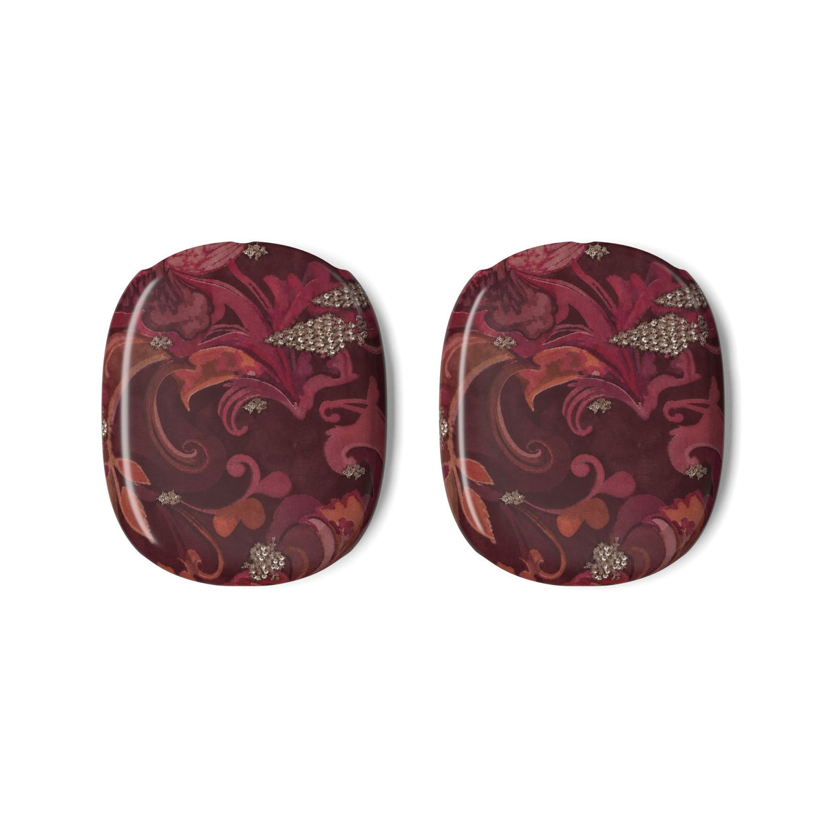 BURGUNDY PRISM BLOOM AIRPODS MAX CASE COVERS