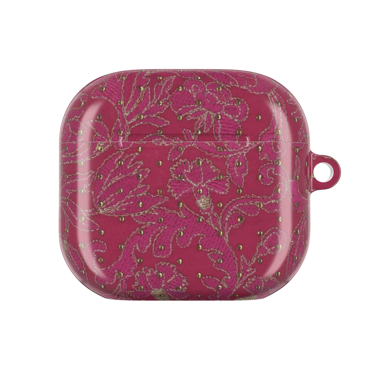 RED WHIMSY LACE AIRPOD CASE